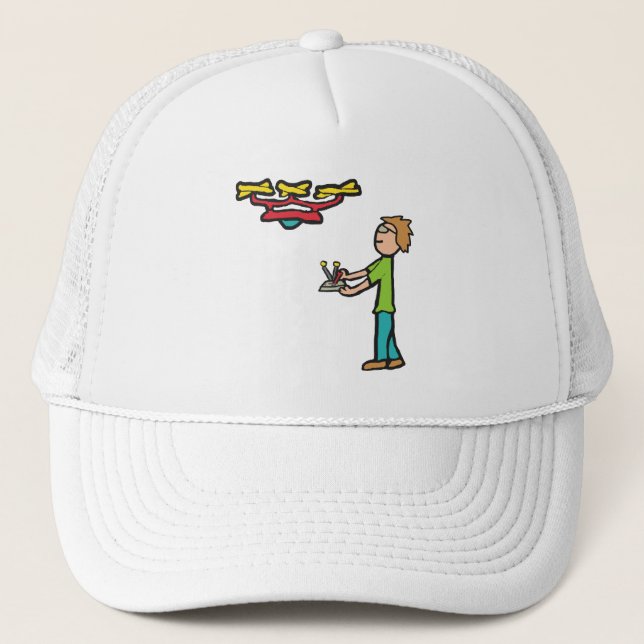 RC Drone Flying Trucker Hat (Front)