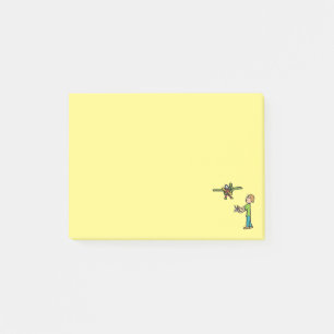 RC Model Airplane Flying Post-it Notes