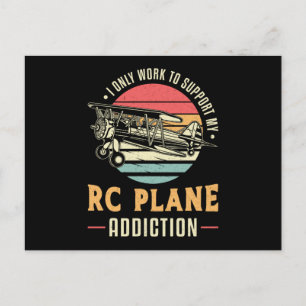 RC Plane Addiction Aeroplane Aircraft RC Planes Postcard
