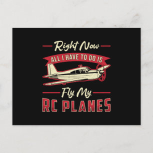 RC Plane Aeroplane Aircraft Pilot Fly My RC Planes Postcard