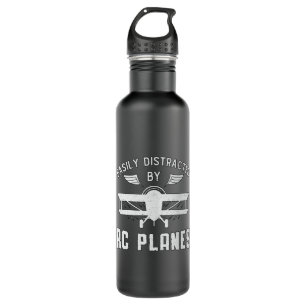 RC Plane Aircraft Easily Distracted By RC Planes 710 Ml Water Bottle