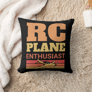 RC Plane Enthusiast Remote Control Aeroplanes Love Cushion
