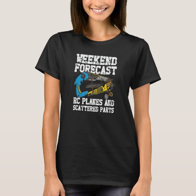 Rc Plane For Rc Pilot Model Aeroplane   Remote Con T-Shirt (Front)
