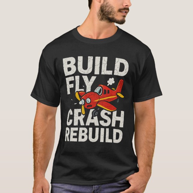 RC Plane Gift RC Pilot Model Aeroplane T-Shirt (Front)