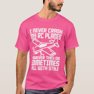 RC Plane Pilot Aviation Remote Control Model Airpl T-Shirt