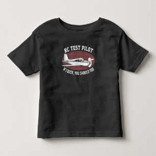 RC Plane Pilot Remote Control Aircraft Airplane Toddler T-Shirt