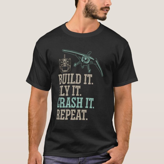 Rc Plane Radio Controlled Aeroplane T-Shirt (Front)