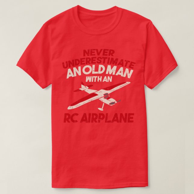 RC Plane Remote Radio Control Controlled Gift  T-Shirt (Design Front)