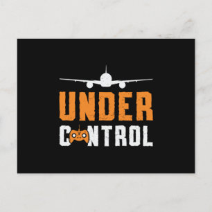 RC Plane Under Control Aeroplane Pilot RC Planes Postcard
