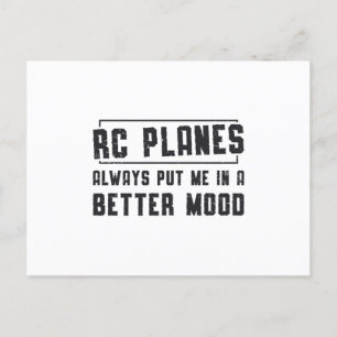 RC Planes Better Mood Aeroplane Aircraft RC Plane Postcard