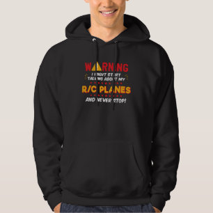 RC Planes Remote Control Plane Joke Graphic Hoodie