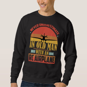 Rc Test Pilot Model Aeroplane Pilot Model Flight R Sweatshirt
