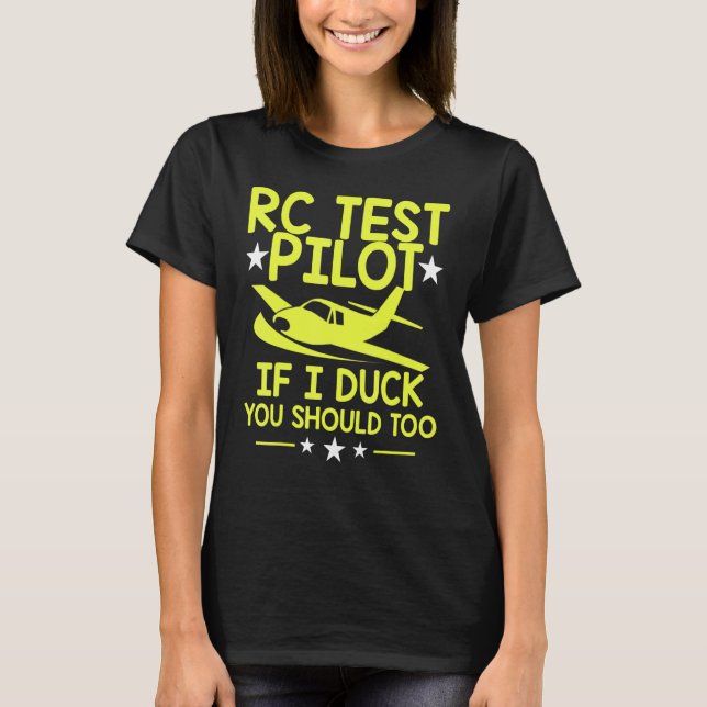 Rc Test Pilot Model Airplane Pilot Model Flight Rc T-Shirt (Front)
