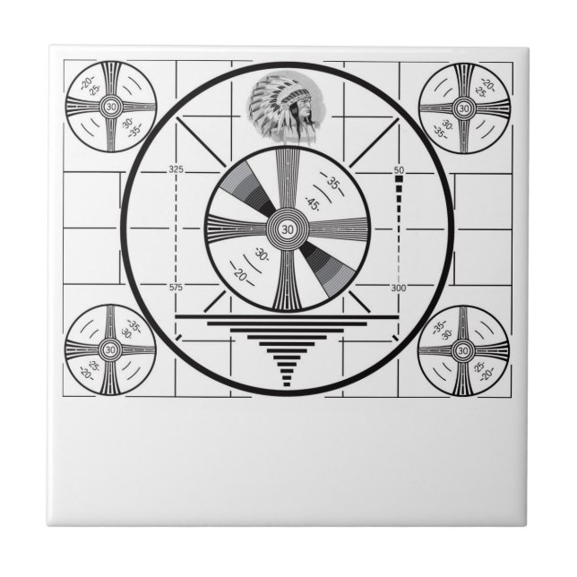 RCA Indian Head Test Pattern Tile (Front)