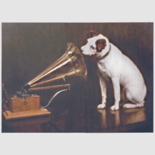 RCA Victor Dog Decoupage Tissue Paper