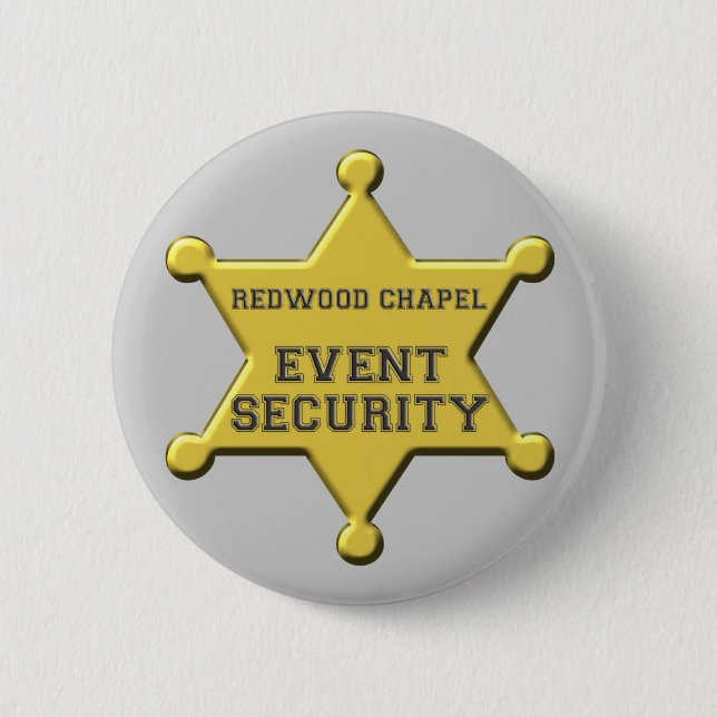 RCCC EVENT SECURITY 6 CM ROUND BADGE (Front)