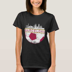 Rcelona City Skyline Soccer Sports Fans Cool T-Shirt