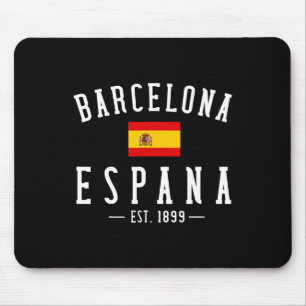 Rcelona Espana Spain Est. Souvenir Flag Map Vacati Mouse Mat