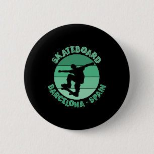 Rcelona Skateboarder Urn Skateboarding 6 Cm Round Badge