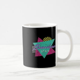 Rcelona Spain Vintage Retro 80s 90s Vacation Trave Coffee Mug