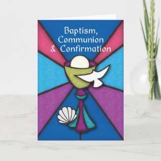 RCIA Baptism Communion and Confirmation CongratS Card