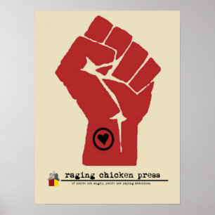 RCP Poster Hand in Fist, Heart on Sleeve