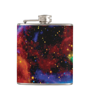 RCW 86 Supernova Remnant - NASA Hubble Space Photo Hip Flask