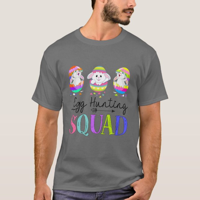 RD Egg Hunting Squad Easter, Easter Party, Easter T-Shirt (Front)