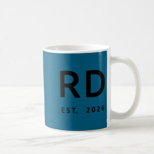 Rd est. 2026, registered dietitian graduation coffee mug