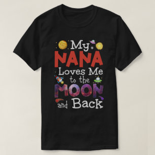 RD Kids Nana Loves Me To The Moon & Back Baby  T-Shirt