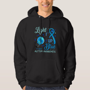 Rd Light It Up Blue Autism Awareness Kids Men Wome Hoodie