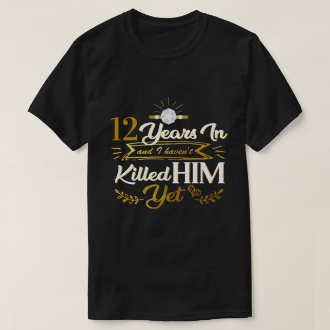 RD Personalised Anniversary, Wedding Anniversary T-Shirt (Design Front)