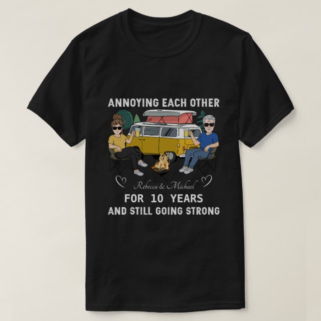 RD Personalised Annoying Each Other For Years  T-Shirt (Design Front)