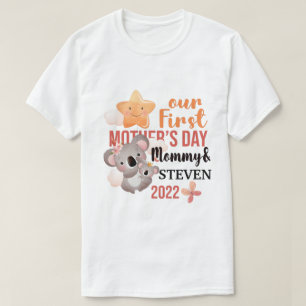 RD Personalised First Mother's Day Mum And Baby T-Shirt