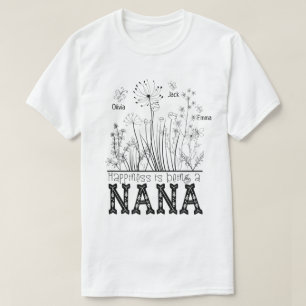 RD Personalised Grandma Wild With Grandkids Names  T-Shirt