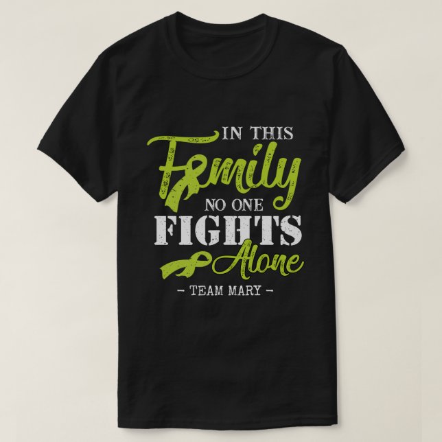 RD Personalised Lymphoma Cancer Awareness T-Shirt (Design Front)