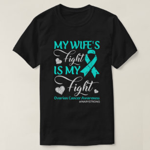 RD Personalised Ovarian Cancer Shirt, Cancer Fight T-Shirt