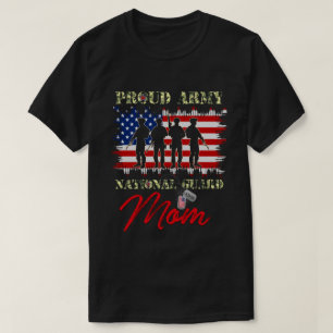RD Personalised Proud Army National Guard Mum T-Shirt