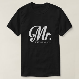 RD Personalized Mr and Mrs Shirt, Just Married T-Shirt