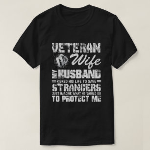 RD Personalized Veteran Wife, Army Husband Soldier T-Shirt