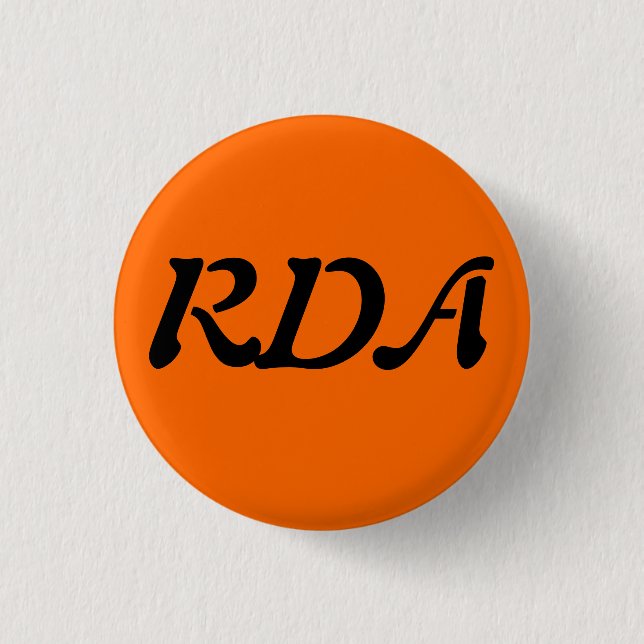 RDA Forum 3 Cm Round Badge (Front)