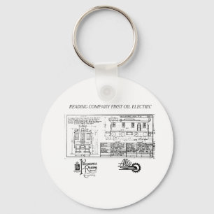 RDG railroad early diesel loco Keychain