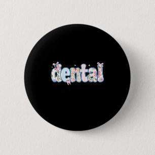 Rdh Registered Dental Hygienist  6 Cm Round Badge