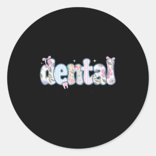 Rdh Registered Dental Hygienist Classic Round Sticker
