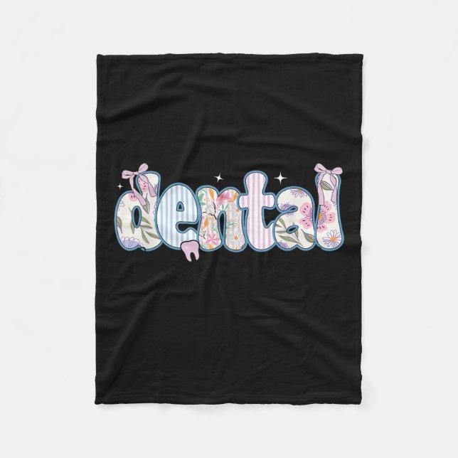 Rdh Registered Dental Hygienist  Fleece Blanket (Front)