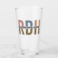 RDH Registered Dental Hygienist Leopard Typography