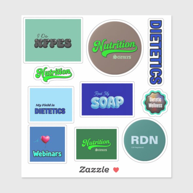 RDN Stickers - Variety Page 1 + SOAP (Sheet)