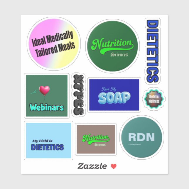 RDN Stickers - Variety Page 8 + SOAP (Sheet)