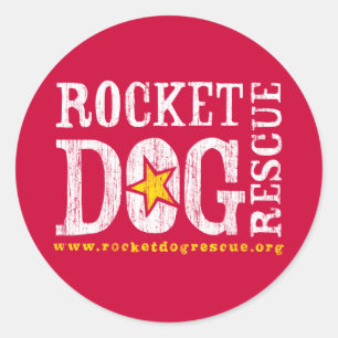 RDR Logo (wht/goldenrod) Classic Round Sticker