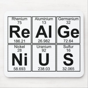 Re-Al-Ge-Ni-U-S (real genius) - Full Mouse Mat